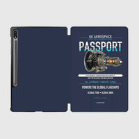 Thumbnail for PASSPORT design on navy blue samsung tablet tablet case
