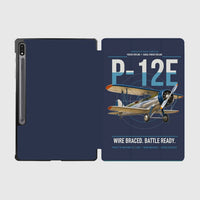 Thumbnail for Boeing P-12E design on navy blue samsung tablet tablet case