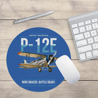 Thumbnail for Boeing P-12E design on blue round mouse pad