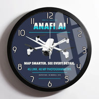 Thumbnail for Parrot ANAFI Ai design on navy blue framed wall clock