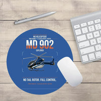 Thumbnail for MD Helicopters MD 902 Explorer design on blue round mouse pad