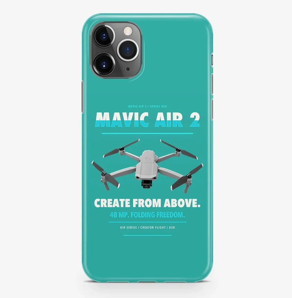 DJI Mavic Air 2 Case ProMax design on turquoise iphone case promax