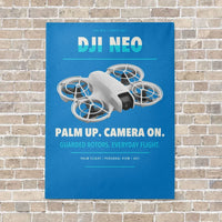 Thumbnail for DJI Neo vertical canvas print - no frame - turquoise background