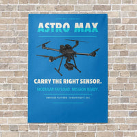 Thumbnail for Freefly Astro Max vertical canvas print - no frame - turquoise background