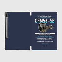 Thumbnail for CFM56-5B design on navy blue samsung tablet tablet case