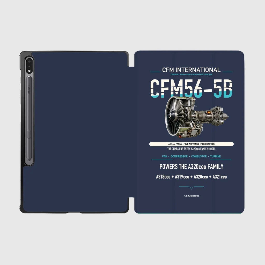 CFM56-5B design on navy blue samsung tablet tablet case