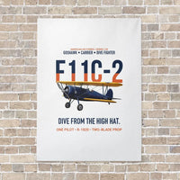 Thumbnail for F11C-2 Goshawk Dive from the High Hat vertical canvas print - no frame - white background