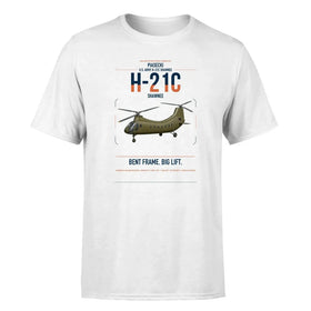 Single-Side Printing — Piasecki H-21C Shawnee Double-Side T-Shirt