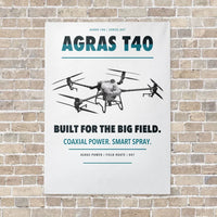 Thumbnail for DJI Agras T40 vertical canvas print - no frame - white background