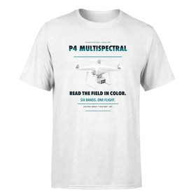 Single-Side Printing — DJI P4 Multispectral Drone Double-Side T-Shirt