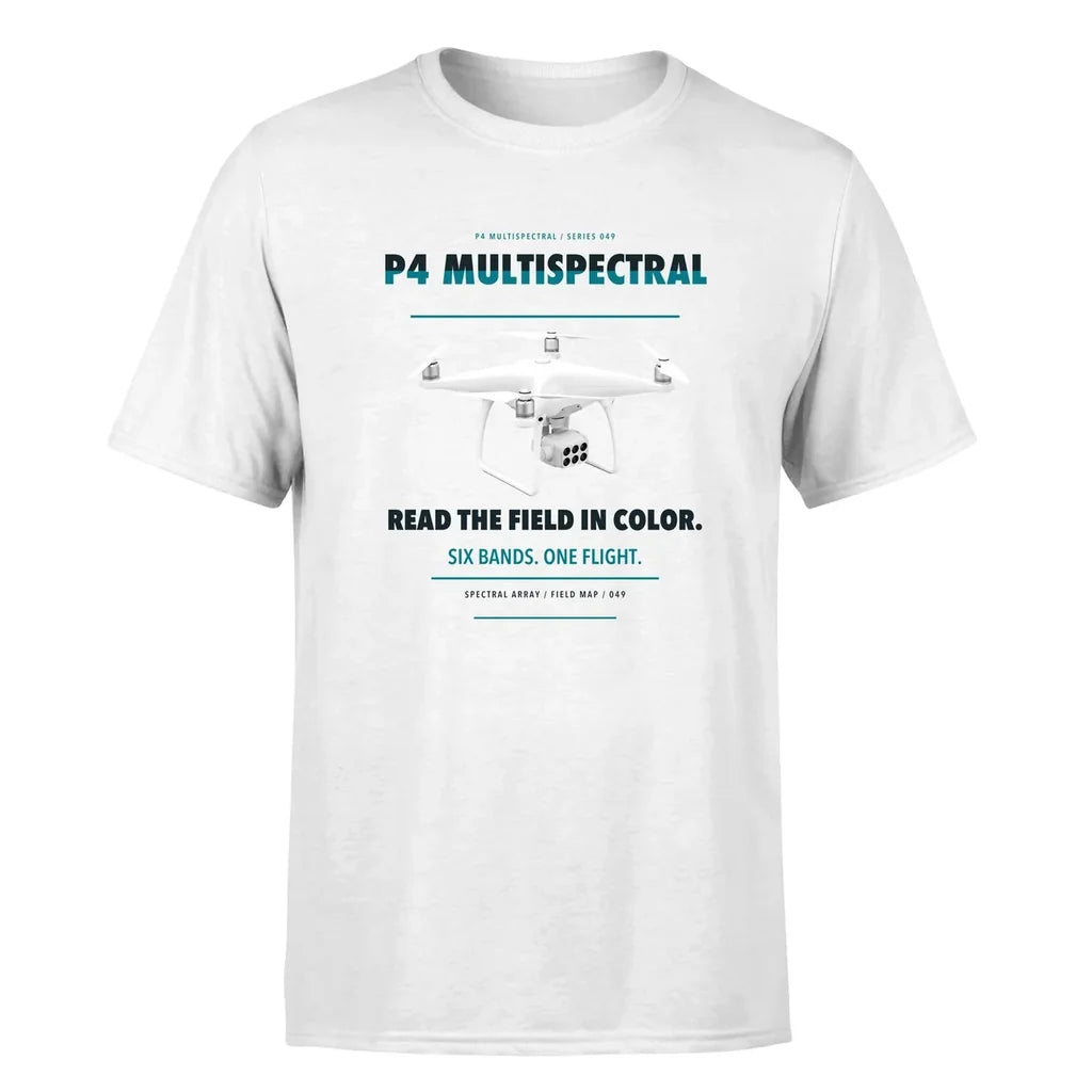 DJI P4 Multispectral design on white single side
