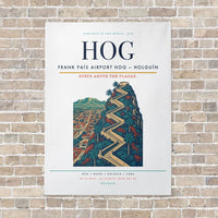 Thumbnail for Frank País Airport HOG — Holguín vertical canvas print - no frame - white background