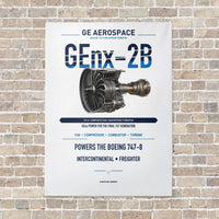 Thumbnail for GEnx-2B vertical canvas print - no frame - white background