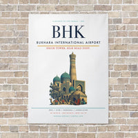 Thumbnail for Bukhara International Airport BHK - Canvas No Frame - White