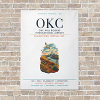Thumbnail for OKC Will Rogers International Airport OKC vertical canvas print - no frame - white background