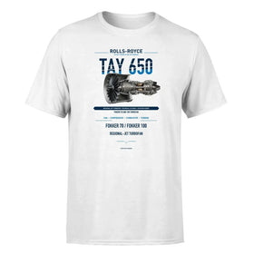 Single-Side Printing — Rolls-Royce TAY 650 Engine Double-Side T-Shirt