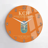 Thumbnail for Kuching International Airport KCH Wall-Clock No-Frame - Orange