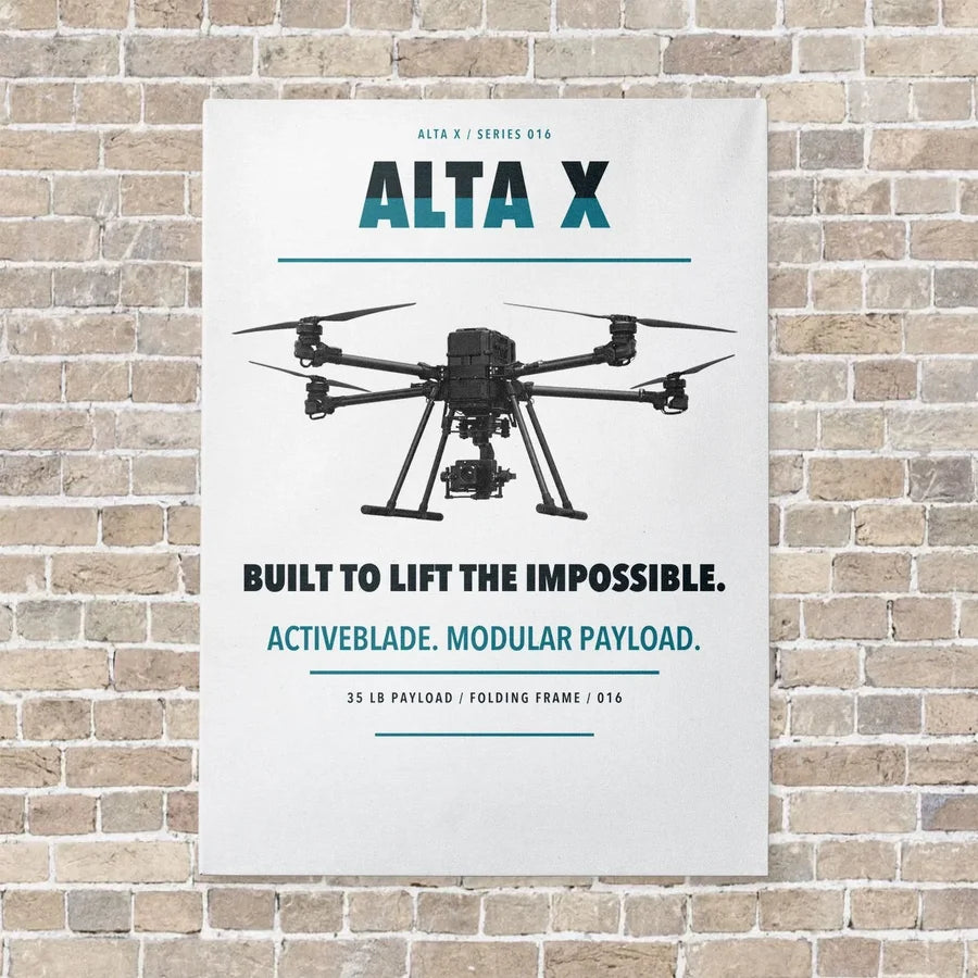 Freefly Alta X vertical canvas print - no frame - white background