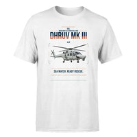 Thumbnail for HAL ALH Dhruv Mk III design on white t-shirt, single-side print