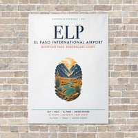 Thumbnail for El Paso International Airport ELP vertical canvas print - no frame - white background