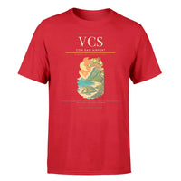 Thumbnail for Con Dao Airport (VCS) T-Shirt single-side front print in Red | con-dao-airport-vcs-double-side-t-shirt