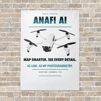 Thumbnail for Parrot ANAFI Ai vertical canvas print - no frame - white background