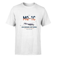 Thumbnail for MQ-1C Gray Eagle ER design on white double-side t-shirt, single-side print