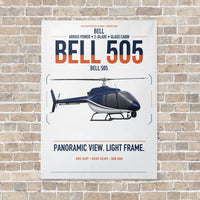 Thumbnail for Bell 505 vertical canvas print - no frame - white background