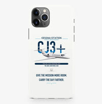 Thumbnail for Cessna Citation CJ3+ design on white magsafe iphone case, for iPhone Pro Max