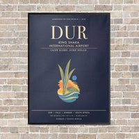Thumbnail for King Shaka International Airport DUR - Canvas Framed - Navy Blue