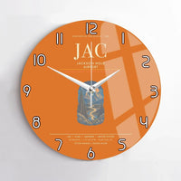 Thumbnail for Jackson Hole Airport JAC Wall-Clock No-Frame - Orange