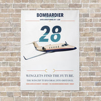 Thumbnail for Bombardier Learjet 28 vertical canvas print - no frame - white background