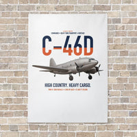 Thumbnail for C-46D Commando vertical canvas print - no frame - white background