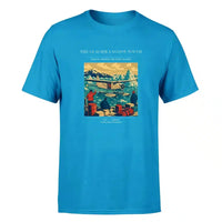 Thumbnail for VINTAGE G4349 - The Glacier Lagoon Touch - Premium T-Shirt design on turquoise premium t shirt