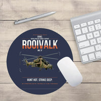 Thumbnail for Denel Rooivalk Mk 1F design on navy blue round mouse pad