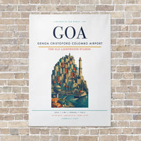 Thumbnail for Genoa Cristoforo Colombo Airport GOA vertical canvas print - no frame - white background