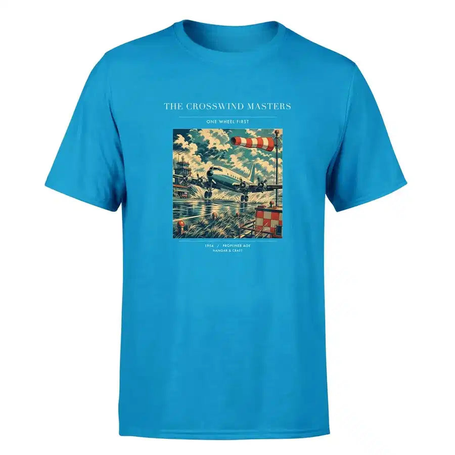 VINTAGE G4109 - The Crosswind Masters - Premium T-Shirt design on turquoise premium t shirt