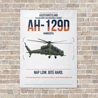 Thumbnail for AgustaWestland AH-129D Mangusta vertical canvas print - no frame - white background
