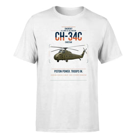 Single-Side Printing — Sikorsky CH-34C Choctaw Double-Side T-Shirt