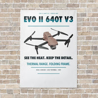 Thumbnail for Autel EVO II Dual 640T V3 vertical canvas print - no frame - white background