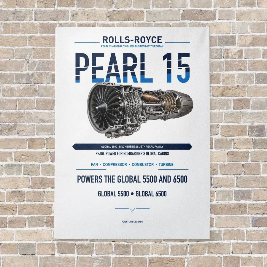 PEARL 15 vertical canvas print - no frame - white background