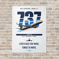 Thumbnail for Boeing 737 MAX 10 vertical canvas print - no frame - white background