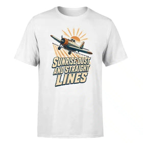 Single-Side Printing — Sunrise Dust And Straight Lines Double-Side T-Shirt