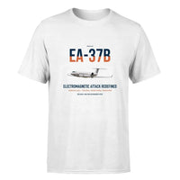 Thumbnail for EA-37B Compass Call design on white double-side t-shirt, single-side print
