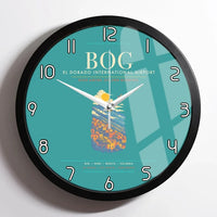 Thumbnail for Bogota El Dorado International Airport BOG Wall-Clock Framed - Turquoise
