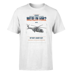 Single-Side Printing — Leonardo AW101 Merlin HM2 Double-Side T-Shirt