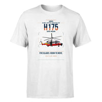 Thumbnail for Airbus H175 design on white t-shirt, single-side print