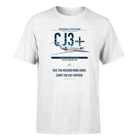 Single-Side Printing — Cessna Citation CJ3+ Double-Side T-Shirt