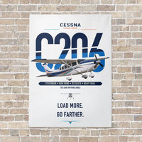 Thumbnail for Cessna 206 Stationair vertical canvas print - no frame - white background