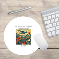 Thumbnail for VINTAGE G4445 - The Grape Harvest Hop - Designed Mouse Pads design on white round